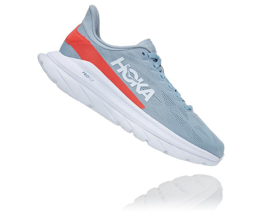 Hoka One One Tenisky Damske Modre/Biele - Mach 4 - 91283-CGUA